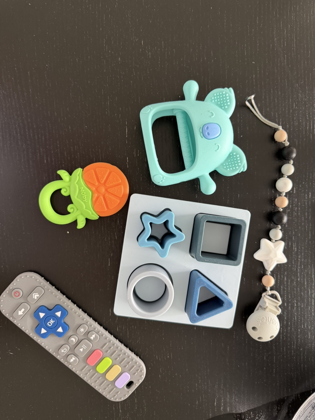Baby Teether and Shape Sorter Toy Set