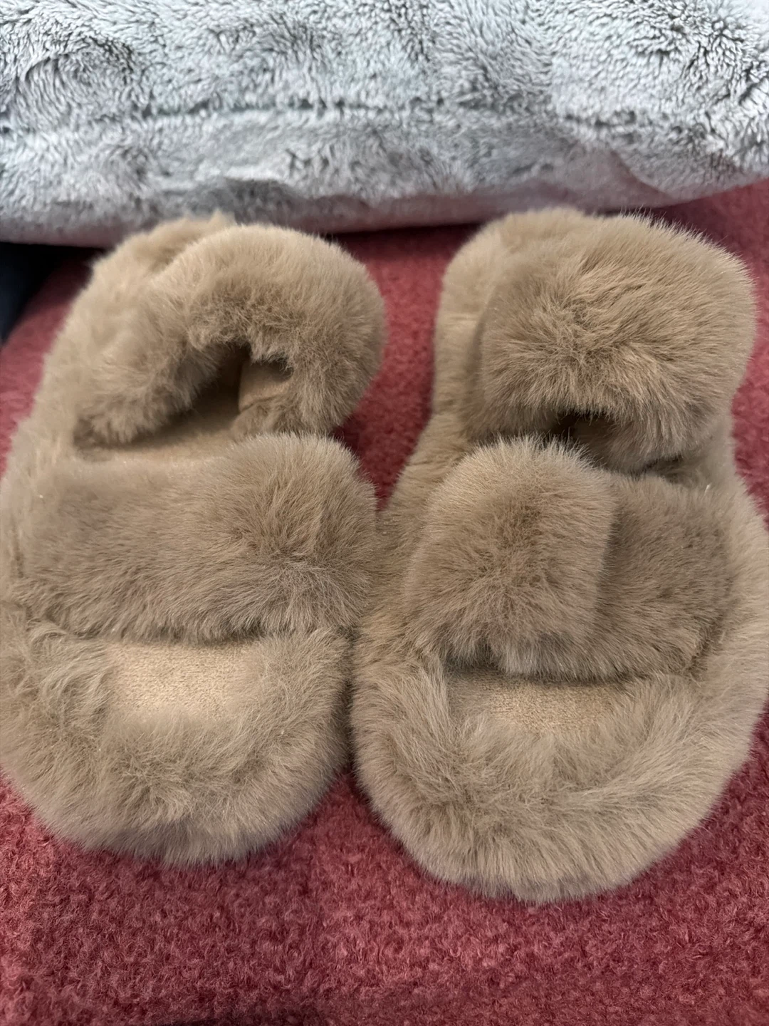 Christine Sheji Paris Faux Fur Slippers