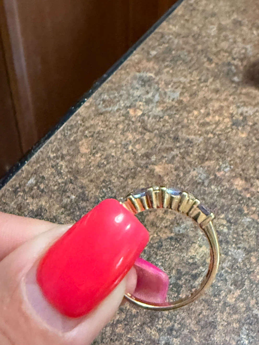 14k Yellow Gold Tanzanite and Diamond Ring - photo 2