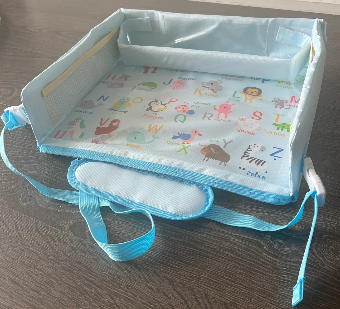 Car seat foldable tray for traveling with kids