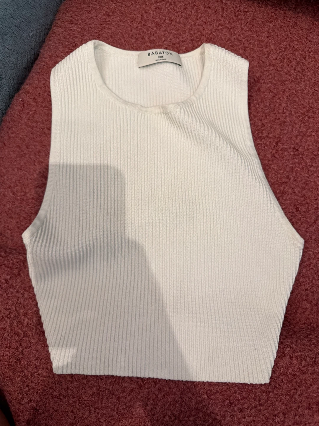 Babaton Ribbed Tank Tops - Black & White - photo 2