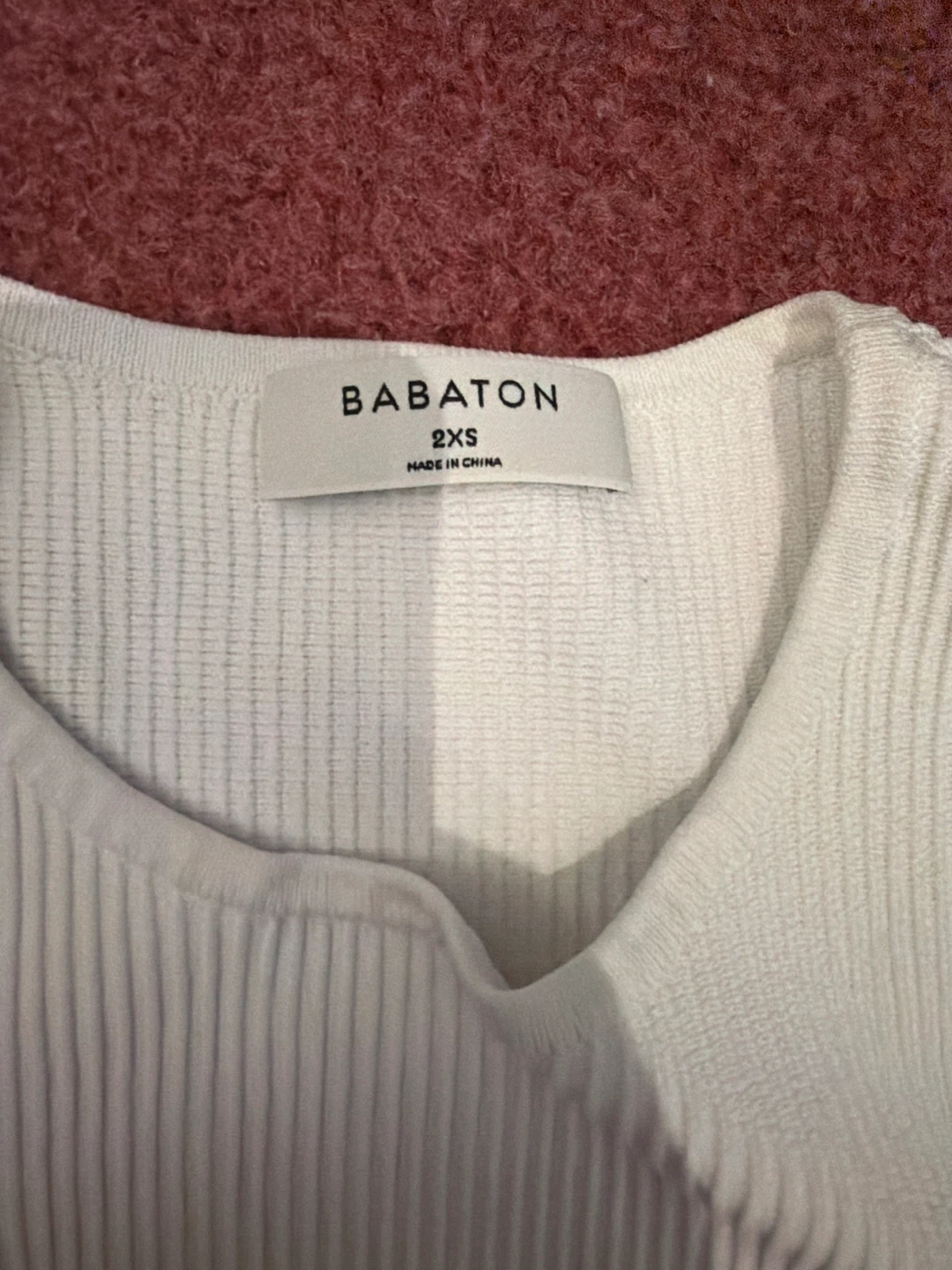 Babaton Ribbed Tank Tops - Black & White - photo 3