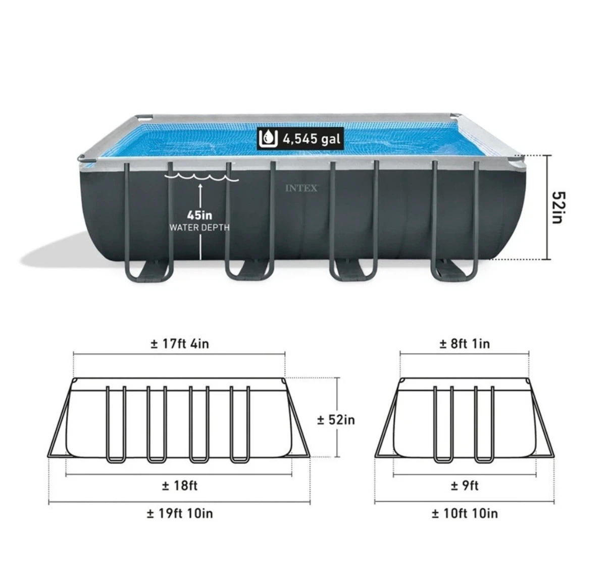 Intex Ultra XTR Rectangular Pool 18ft x 9ft x 52in - photo 4