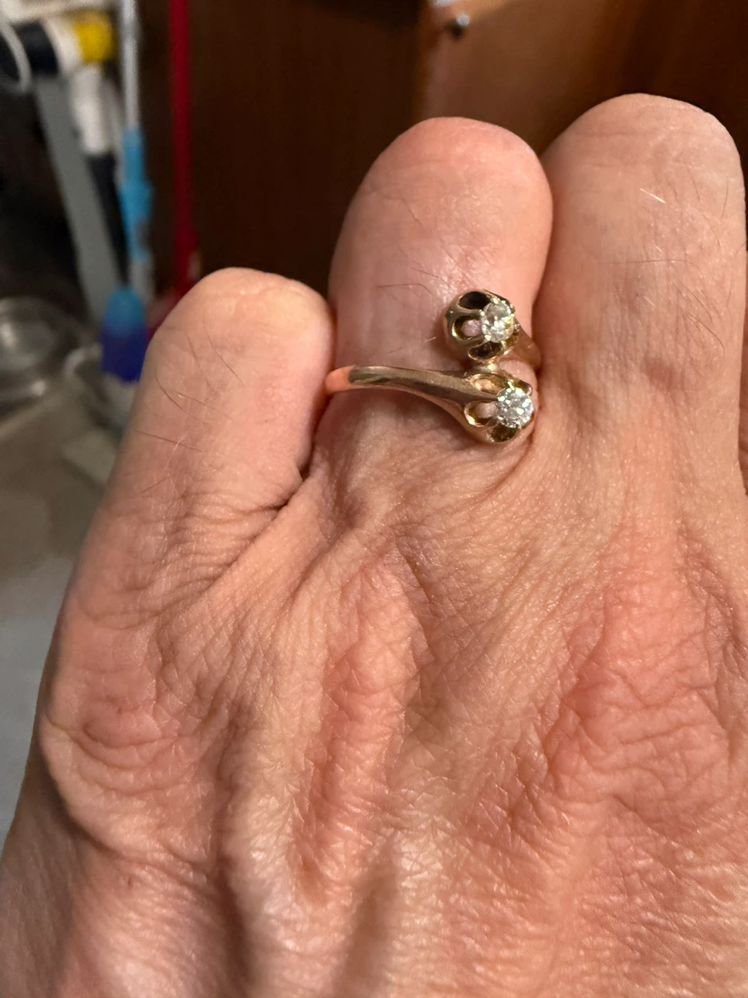 14kt Yellow Gold Diamond Ring - photo 2
