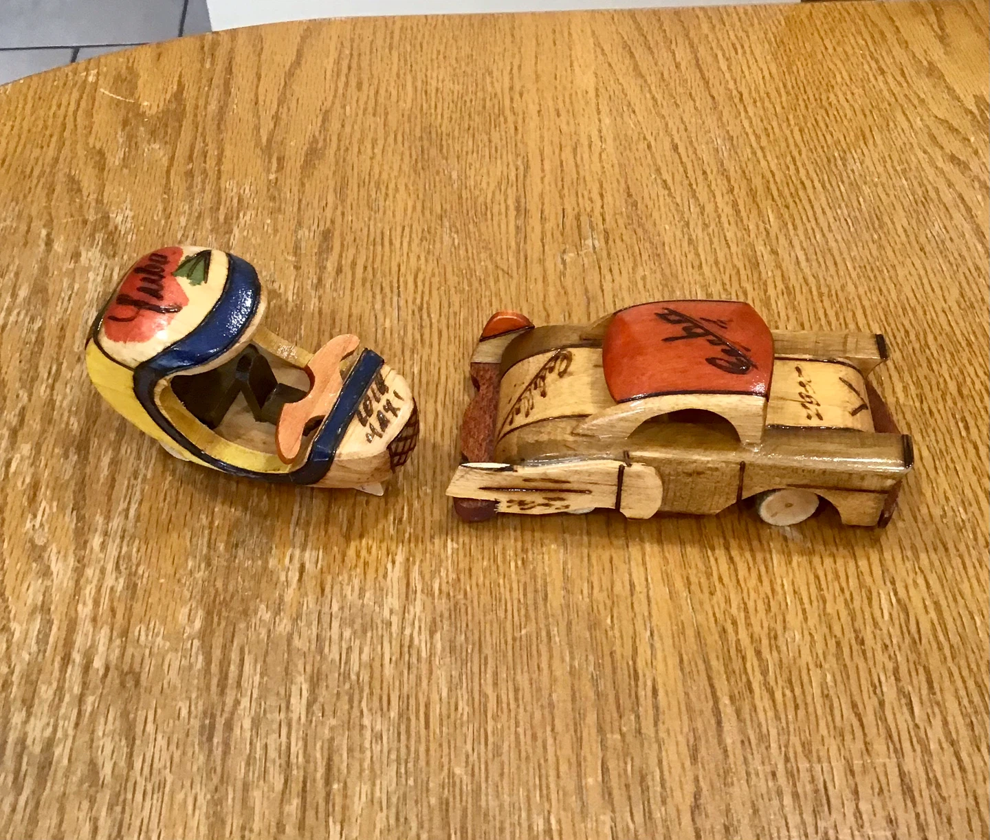 Handmade Wooden Car & Scooter Souvenirs
