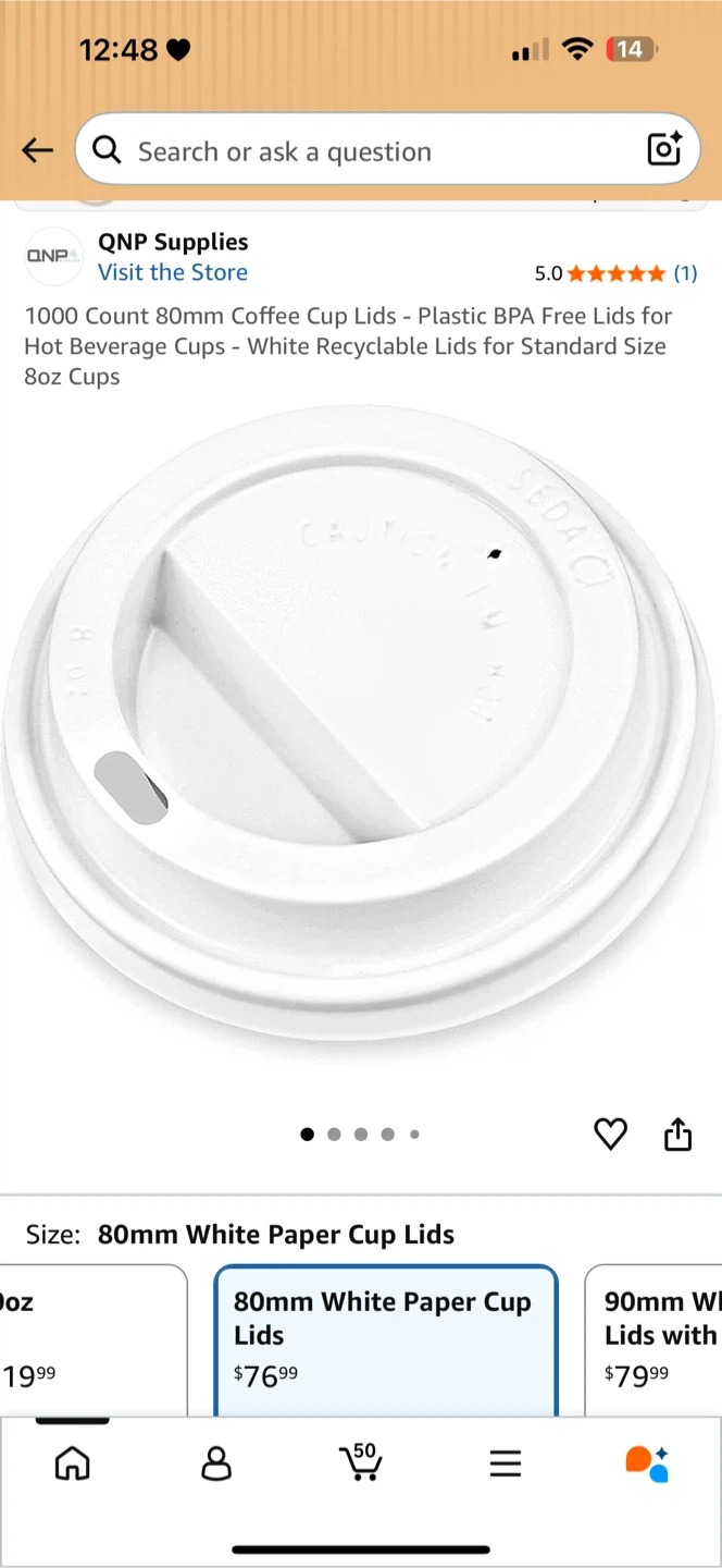 QNP Supplies 1000 Count 80mm Coffee Cup Lids - photo 4
