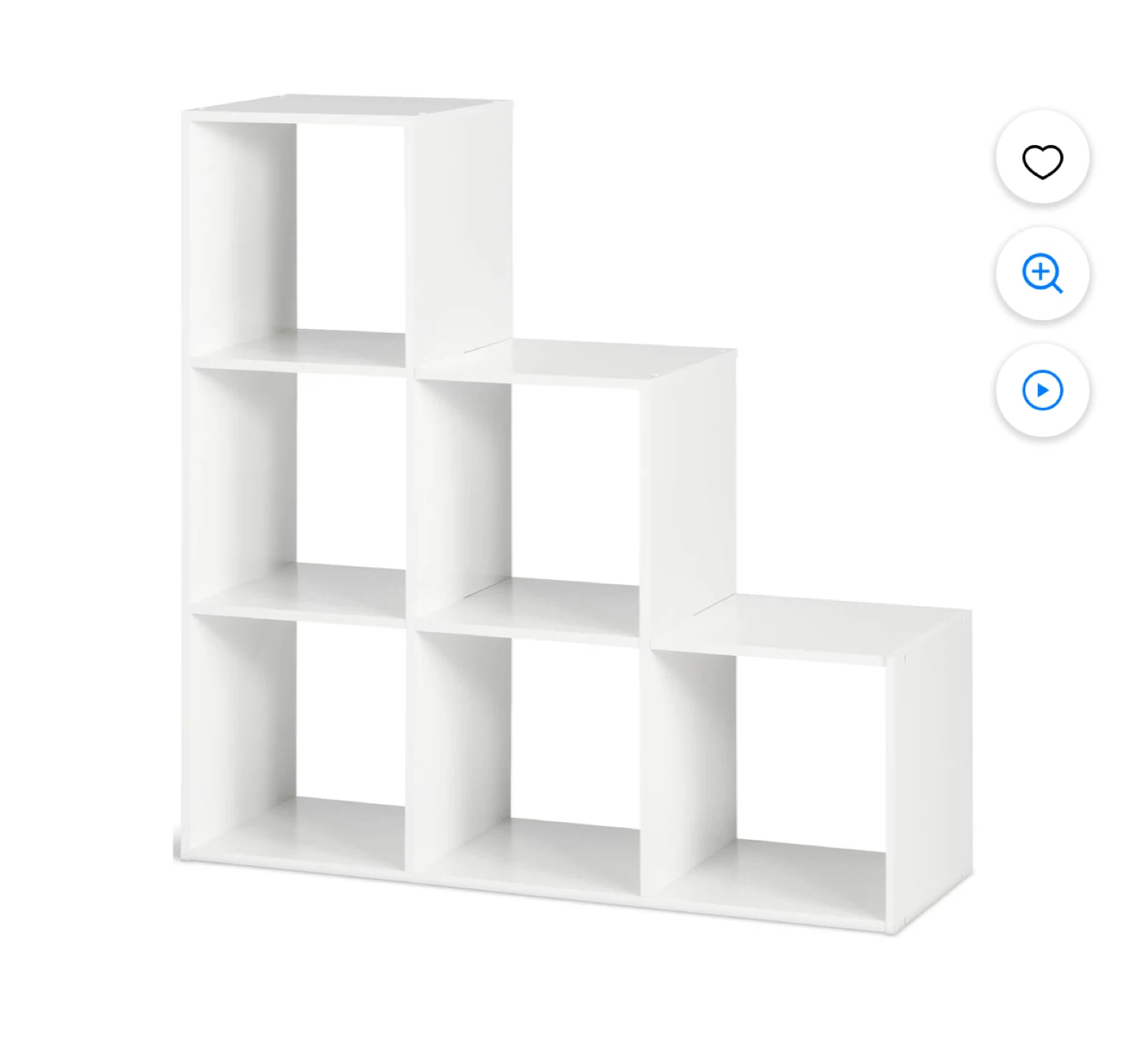 White Cube Storage Shelf Unit