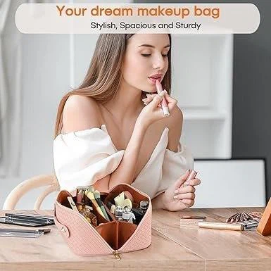 Pink Woven Makeup Bag - photo 4
