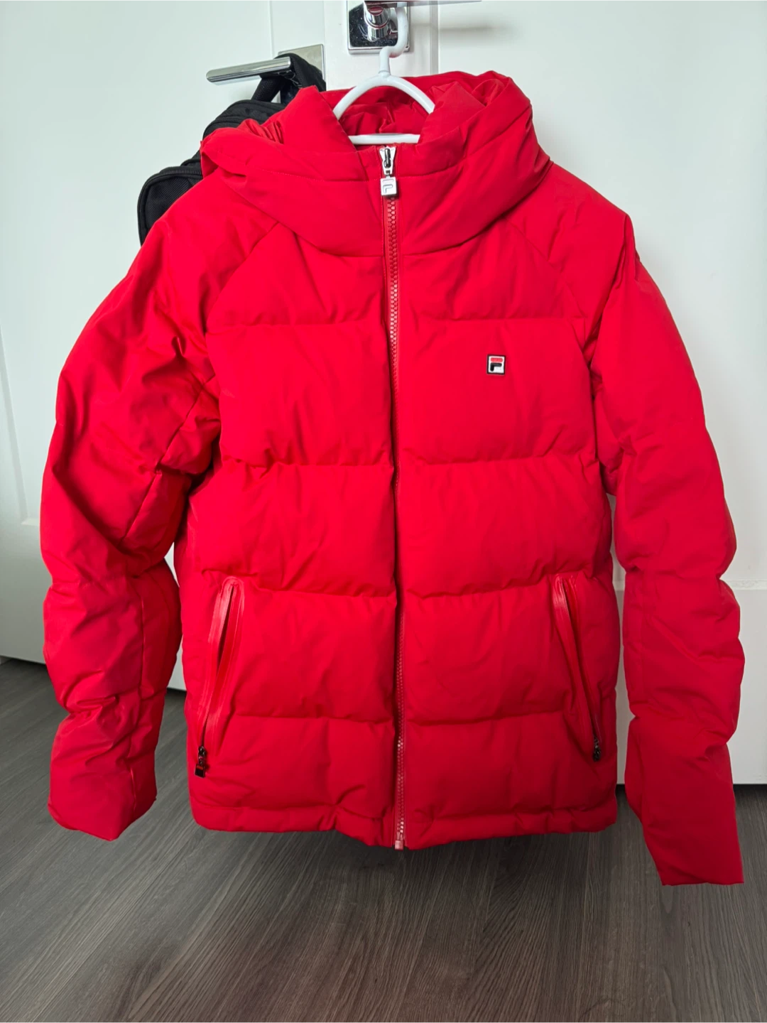 Moving sales Must go- Fila Red Puffer Hooded Winter Down Jacket