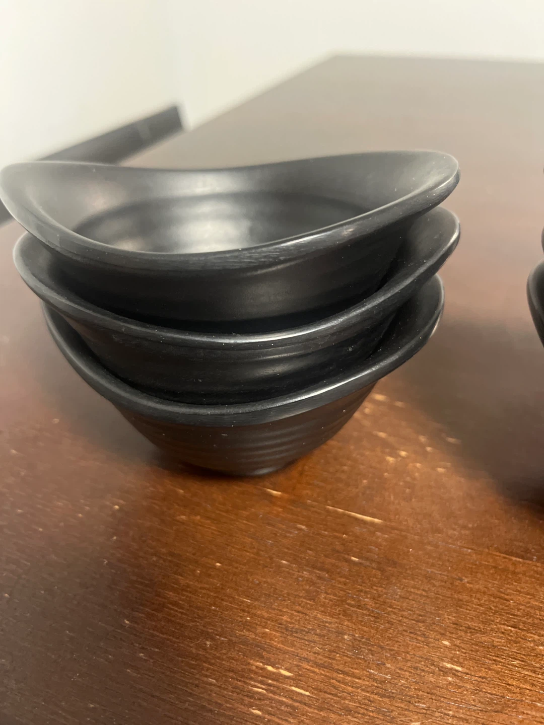 GARAGE SALE ‼️ Set of 6 Black Dipping Bowls - photo 2