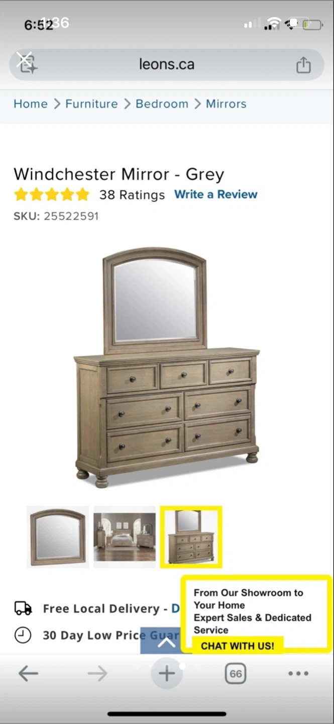 Winchester Mirror - Grey - photo 3