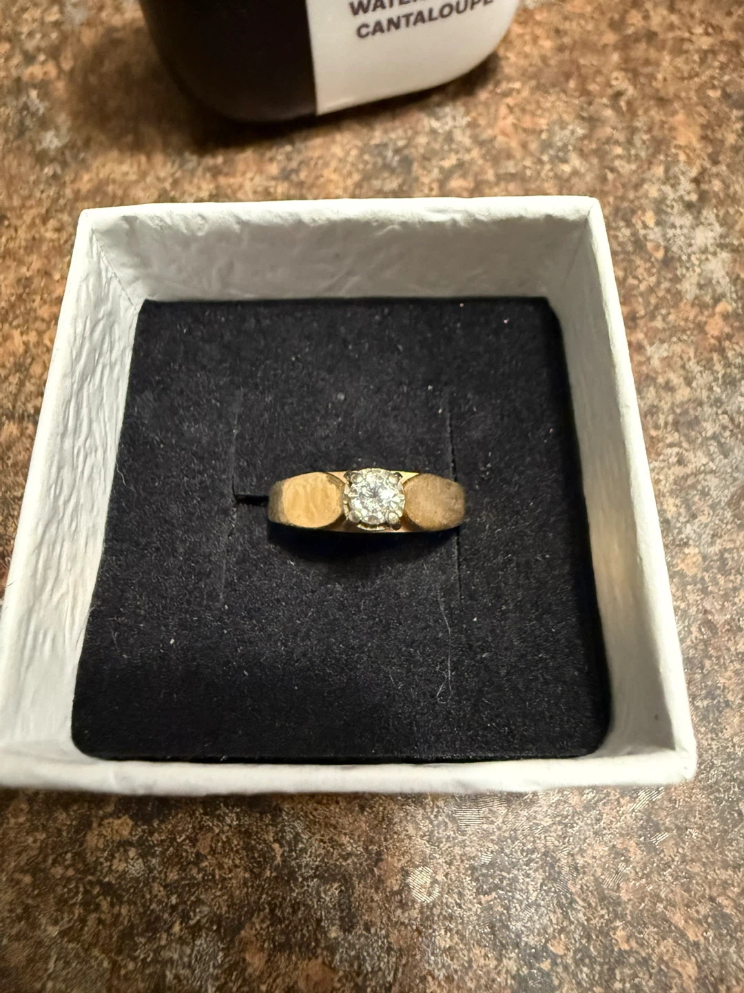 14kt Yellow & White Gold  Engagement Ring with 0.20ct Diamond - photo 2