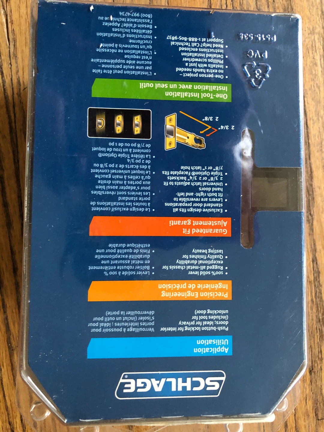 Schlage BED & BATH Locking Interior Door Handleset
