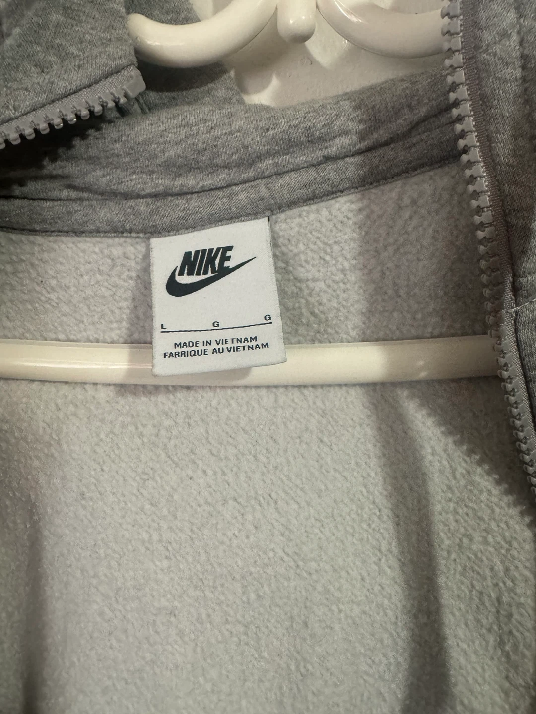 Nike Grey Zip-Up Hoodie - photo 5