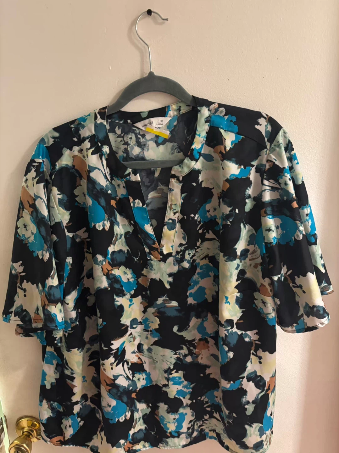 Colorful Abstract Print Blouse - photo 4