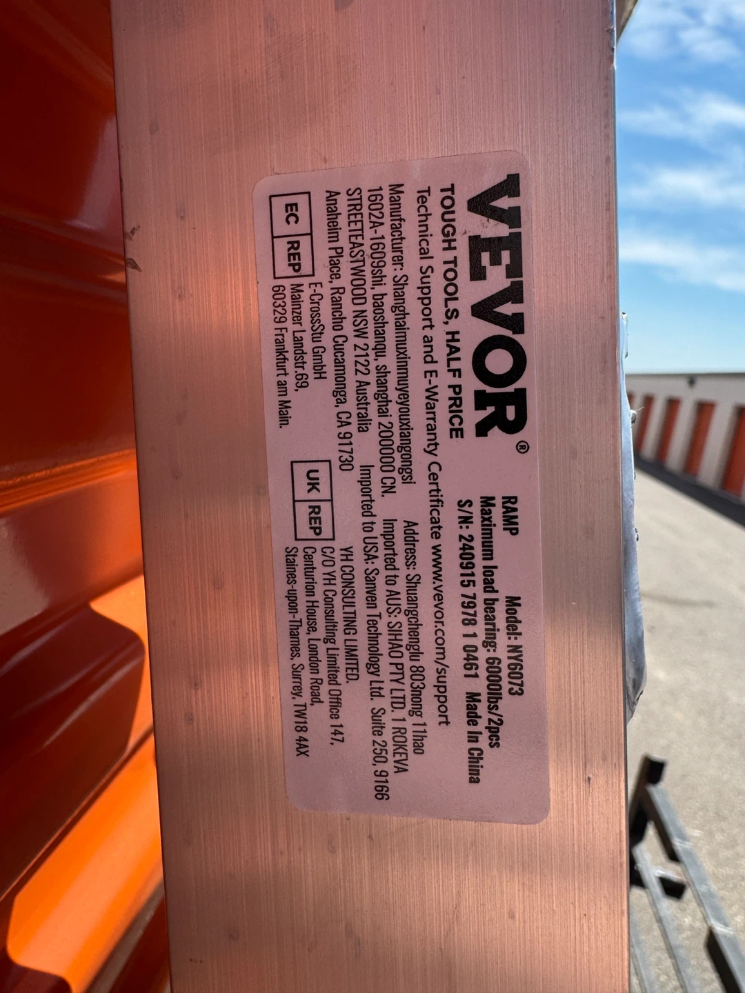 VEVOR Aluminum Loading Ramps – 6,000 lb Capacity (Pair) - photo 2