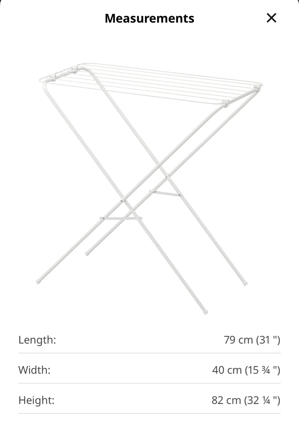 Pair of IKEA JÄLL Indoor/Outdoor Drying Racks (2 Pieces)