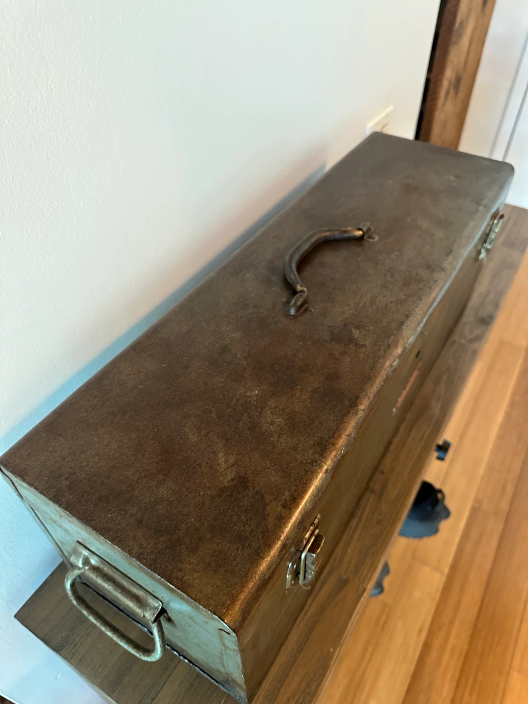 LARGE VINTAGE CRAFTSMEN STEEL TOOL KIT BOX - photo 3