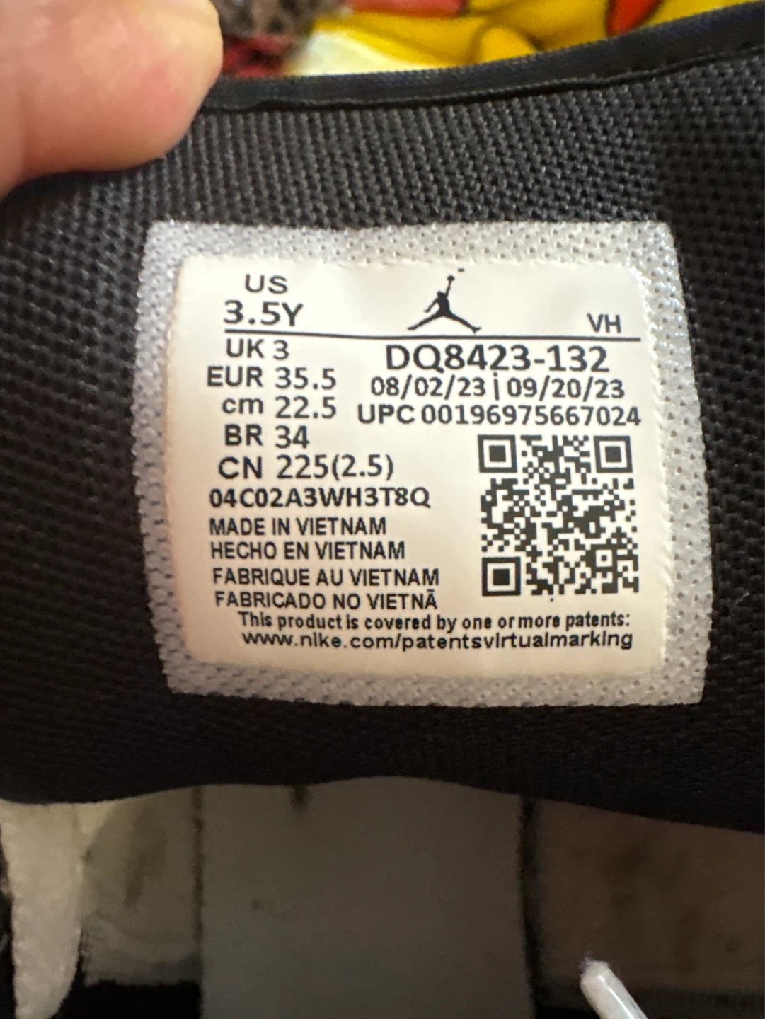 Nike Air Jordan 1 Mid White Black Youth Sneakers - photo 4