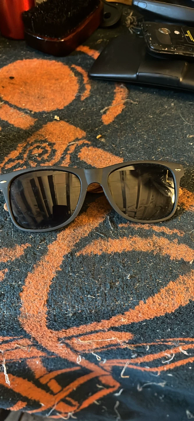 Sunglasses with Wood-Grain Arms - photo 2