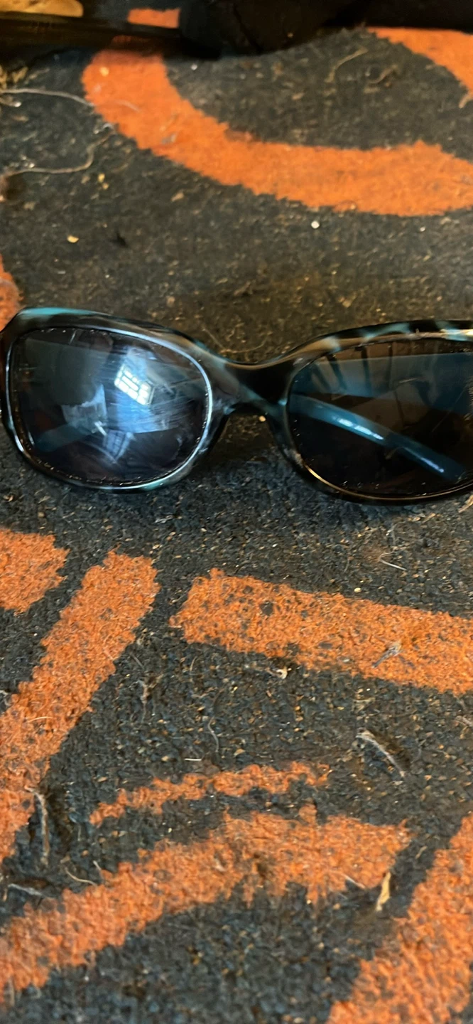 Blue & Black Tortoise Shell Sunglasses with Rhinestones - photo 2