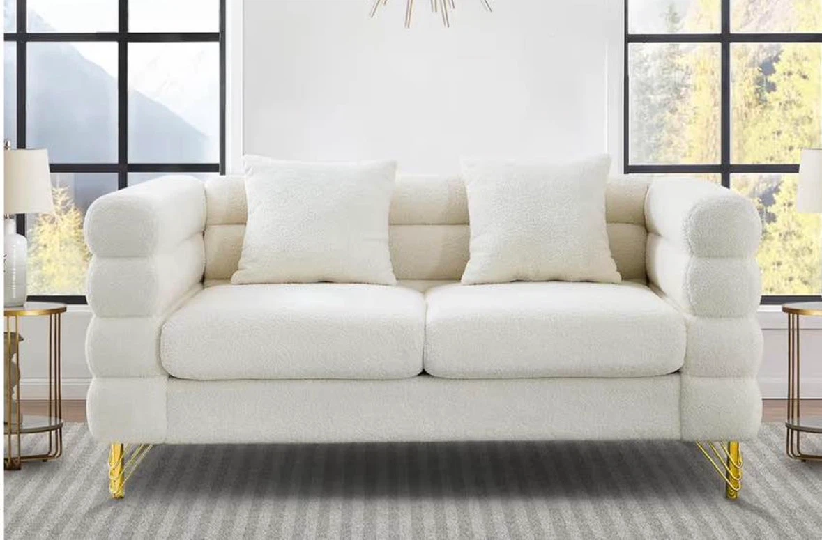 60” Boucle Couch