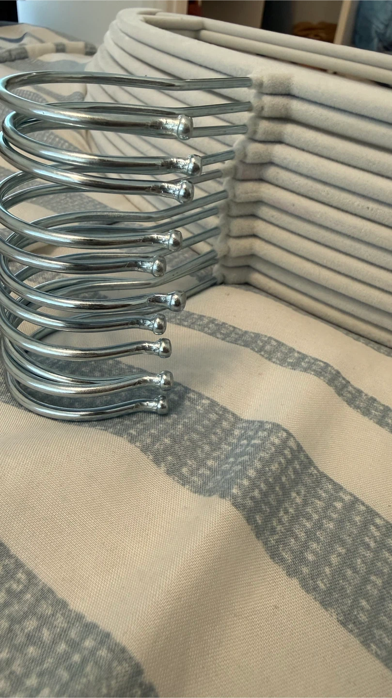 Velvet Clothes Hangers - Grey (set of 11) - photo 4