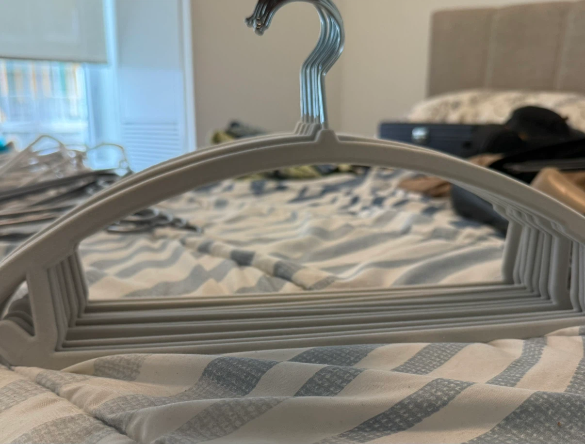 Velvet Clothes Hangers - Grey (set of 11) - photo 5