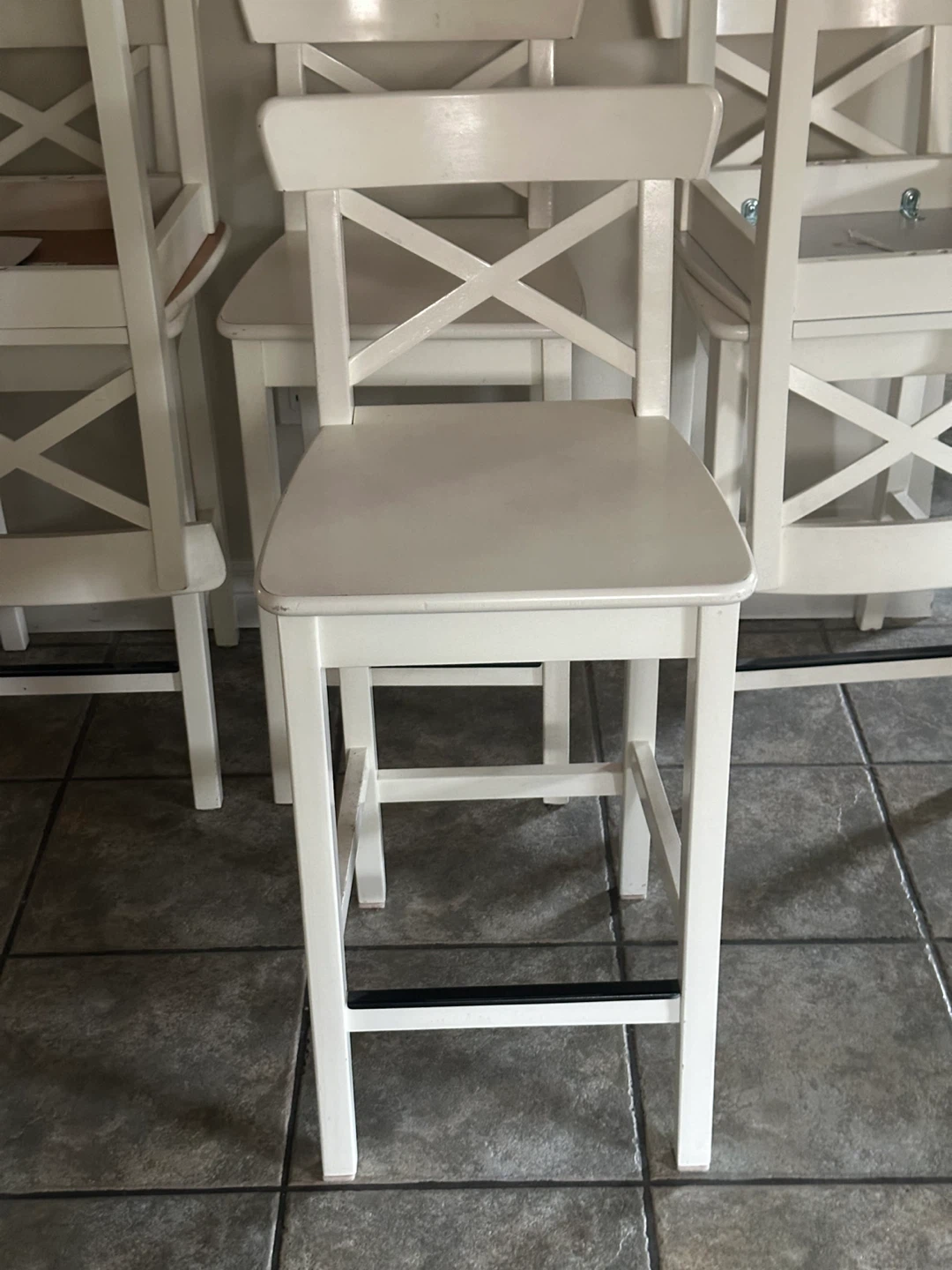 White Bar Stool