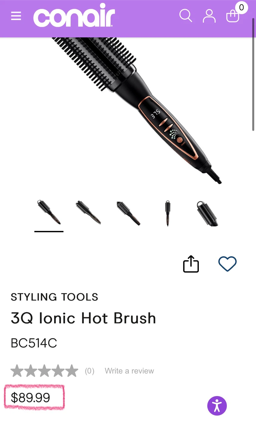 Ionic Hot Brush 3Q by Conair-Infiniti Pro - photo 5