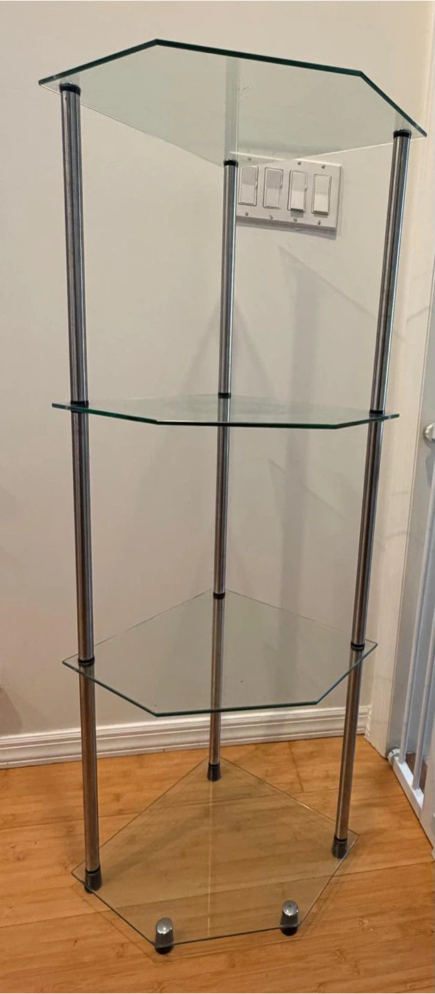 Glass Corner Shelf Unit - photo 3