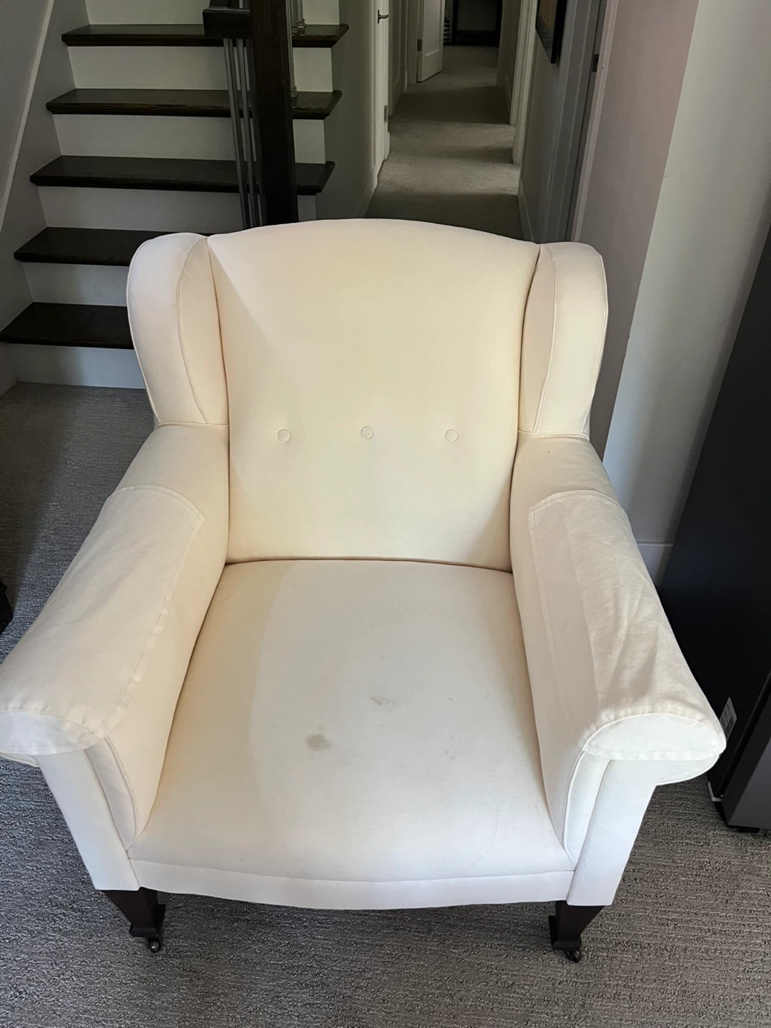 Ralph Lauren Cream Wingback Accent Chair