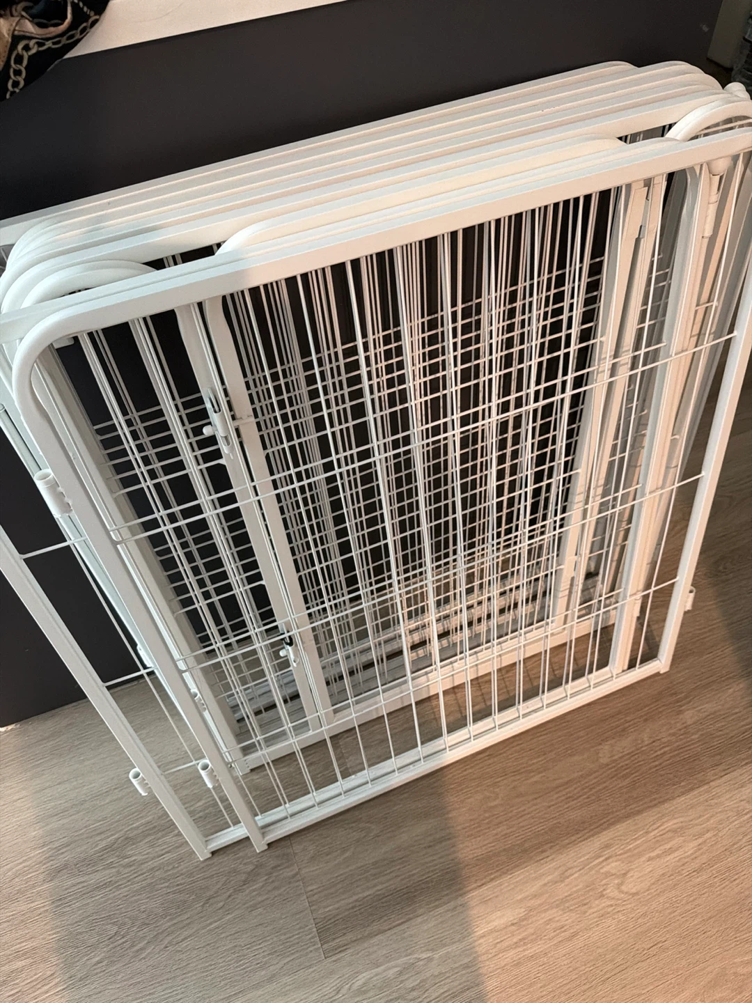 White Metal Pet Gate