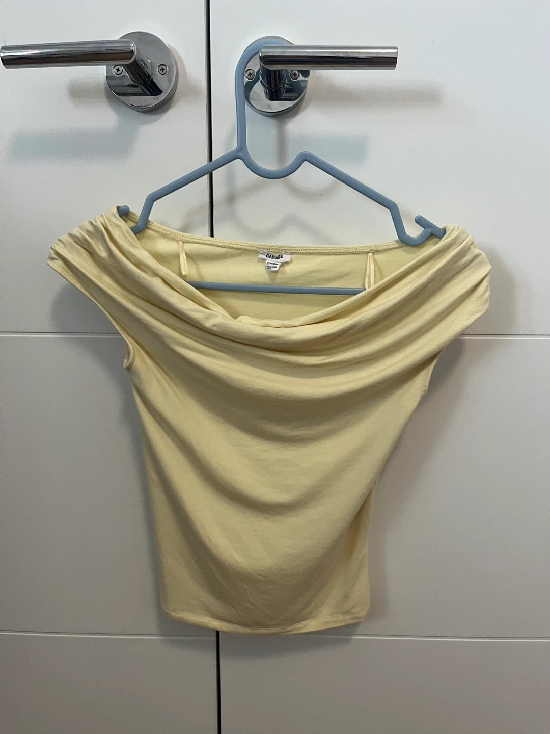 GARAGE Fluid Off-Shoulder Top - Yellow
