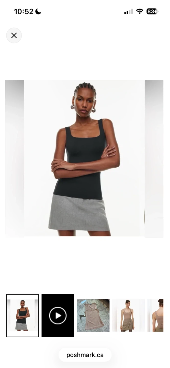 Babaton Contour Tank Top - Black - photo 3