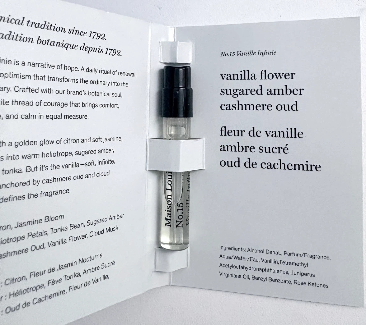 Maison Louis Marie No.15 Vanille Infinie Eau de Parfum Sample - photo 2