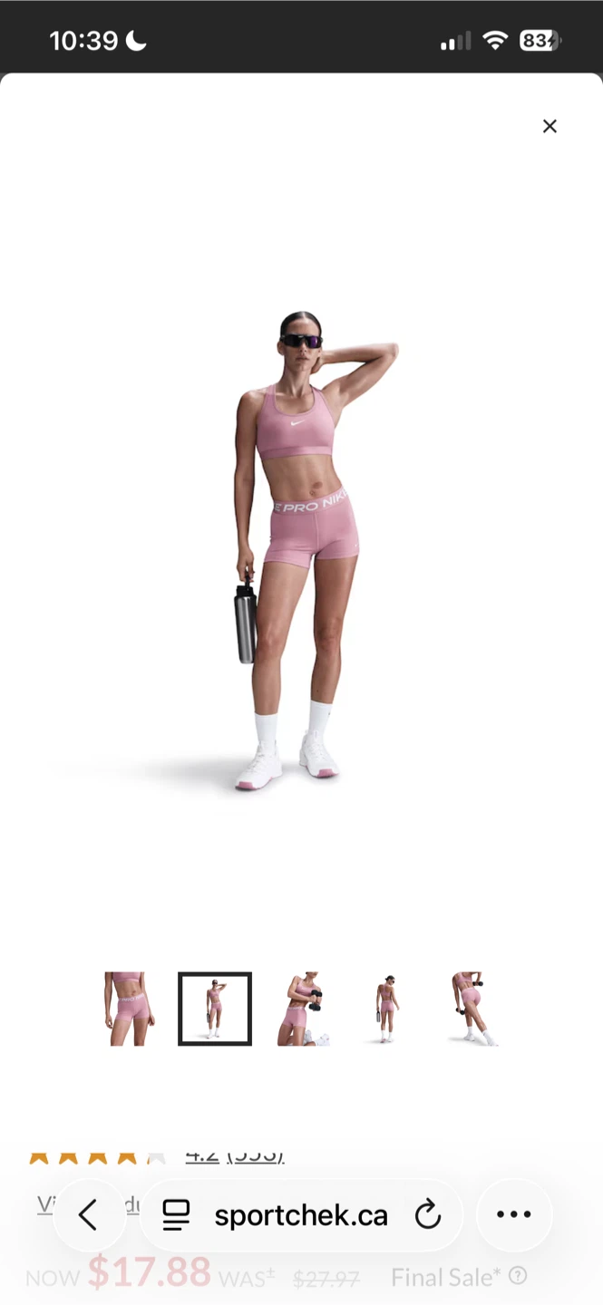 Nike Pro Pink Compression Shorts - photo 4