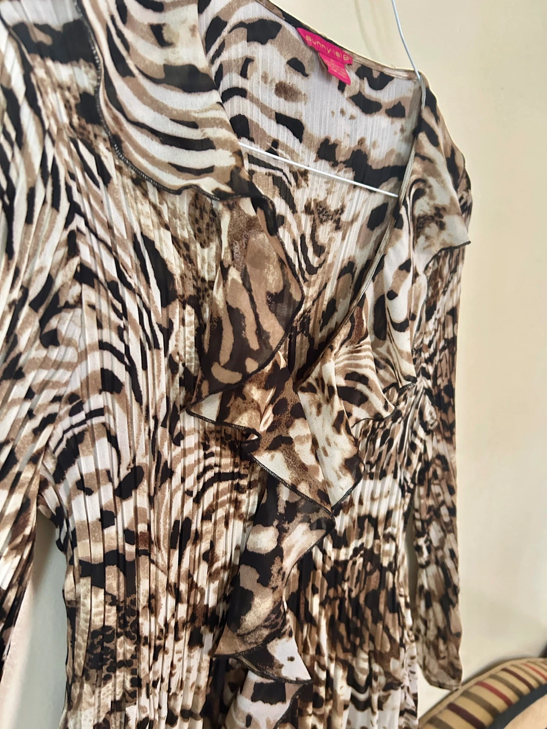 Women's Cheetah and Zebra Print Blouse - photo 3