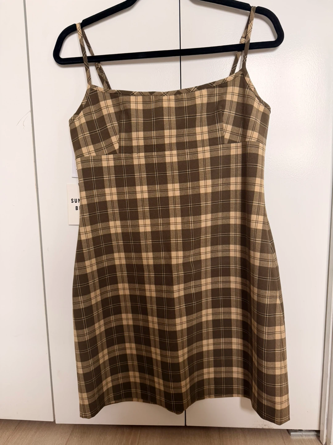 NWT Aritzia Sunday Best Plaid Mini Dress - Size 6