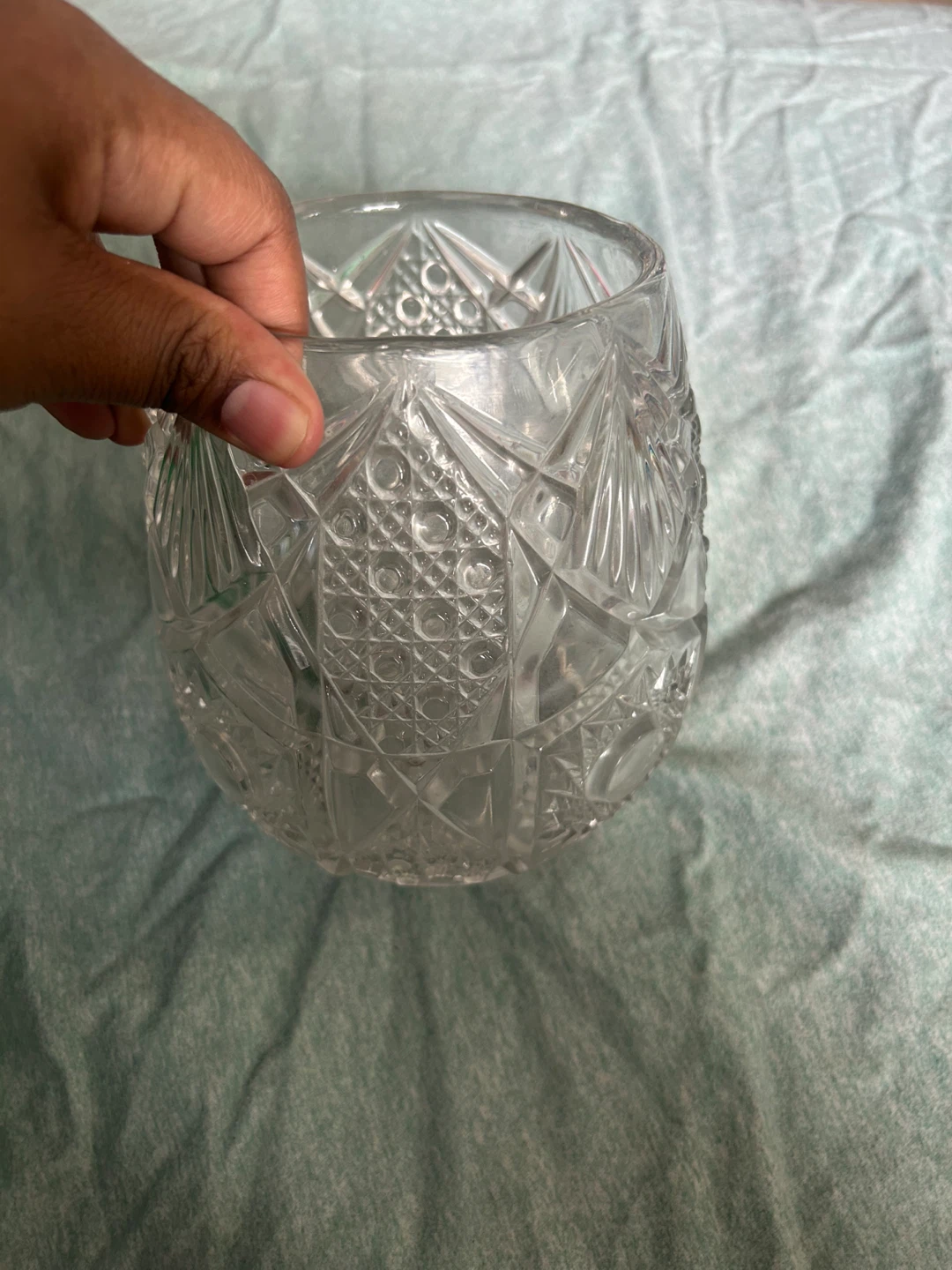 Vintage Cut Glass Vase - photo 2