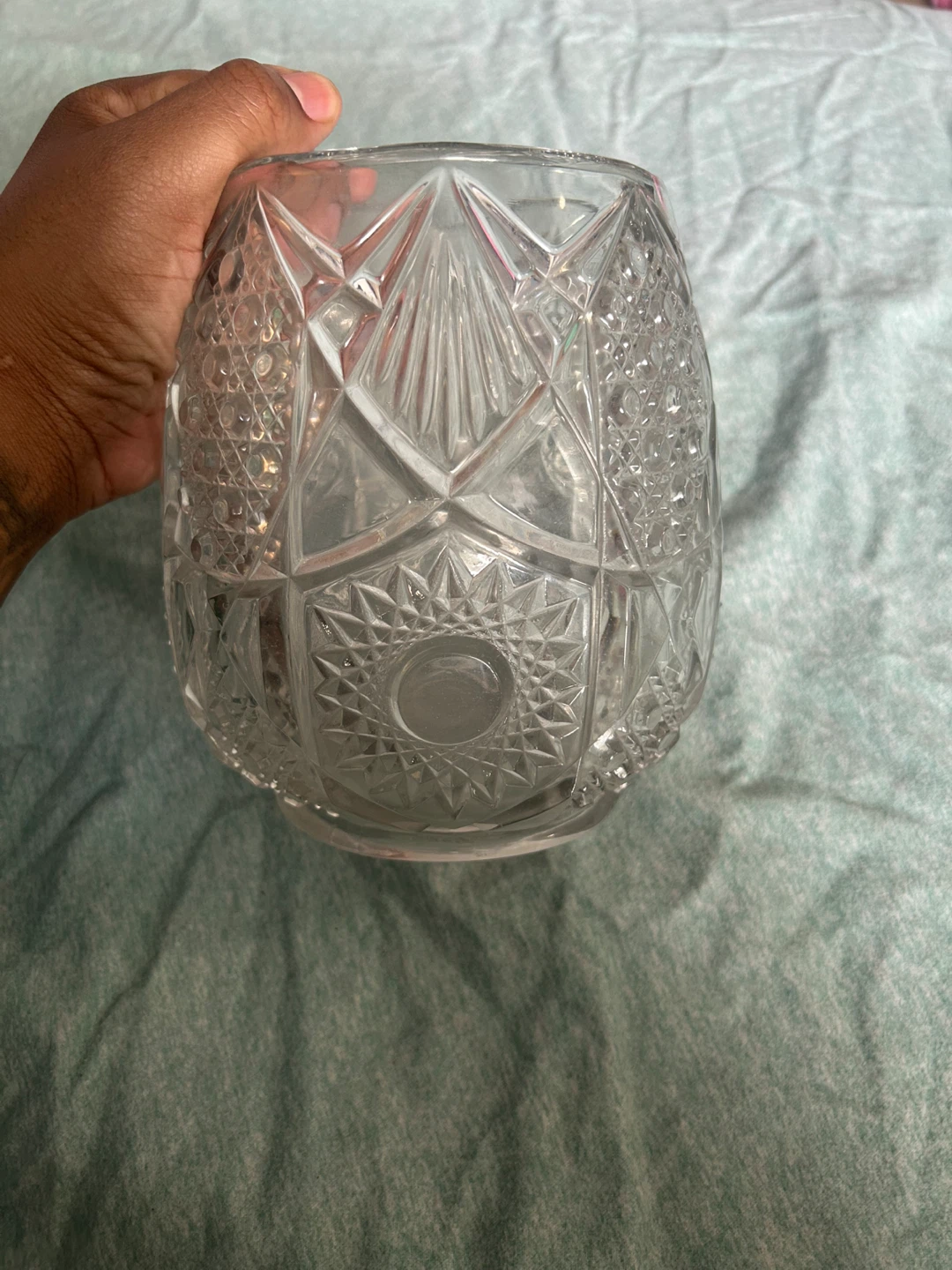 Vintage Cut Glass Vase - photo 3