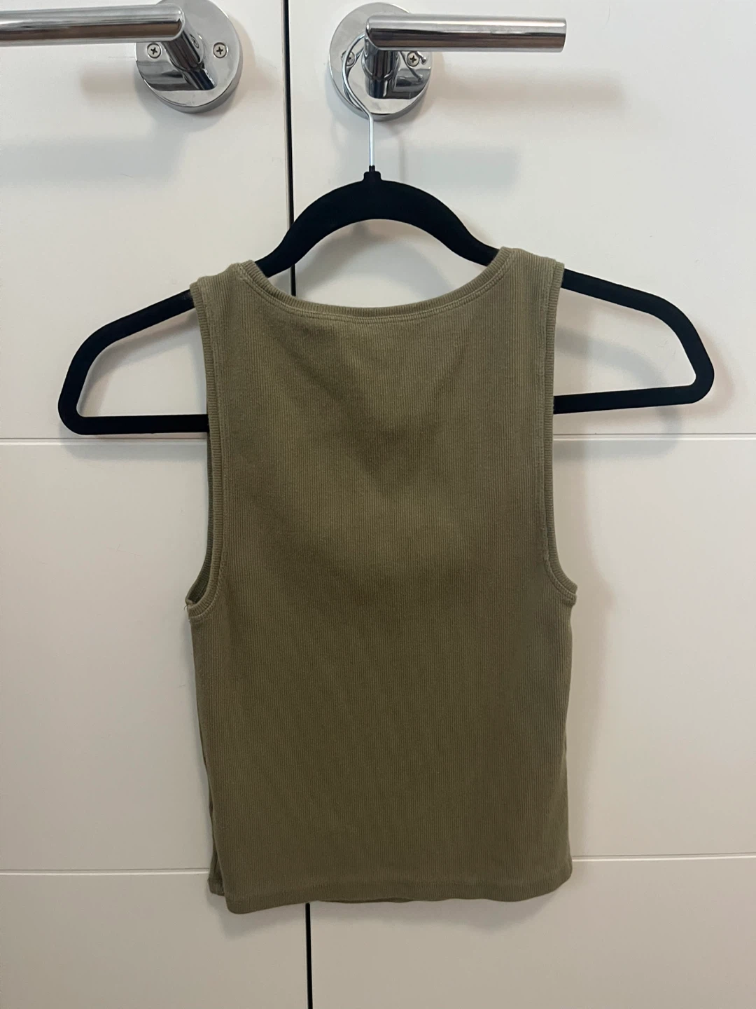 American Eagle Ribbed Tank Top - Olive Green - photo 2