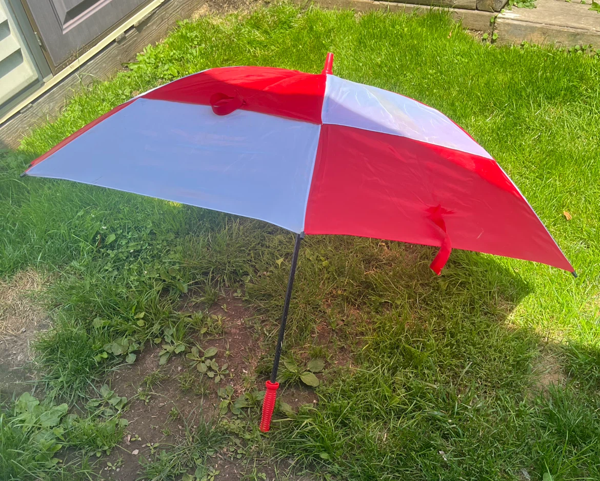 Red and White Umbrella