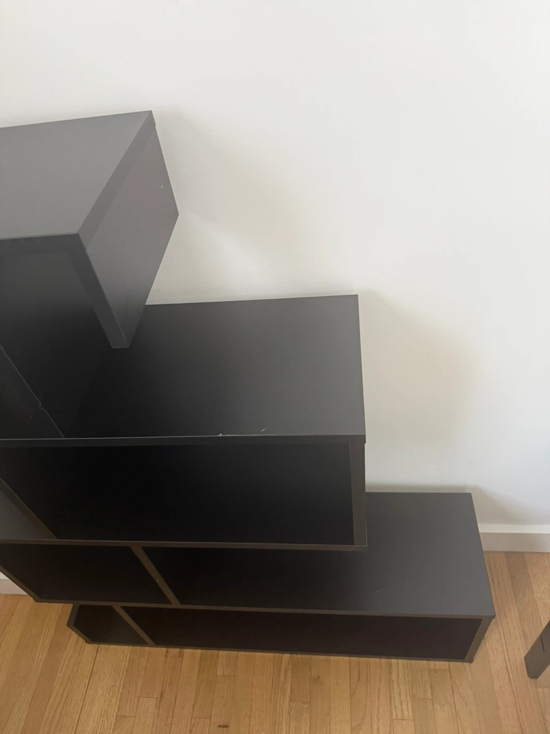 Black Modern Bookcase Shelving Unit - photo 2