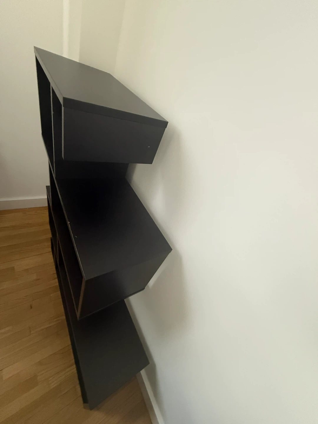 Black Modern Bookcase Shelving Unit - photo 3