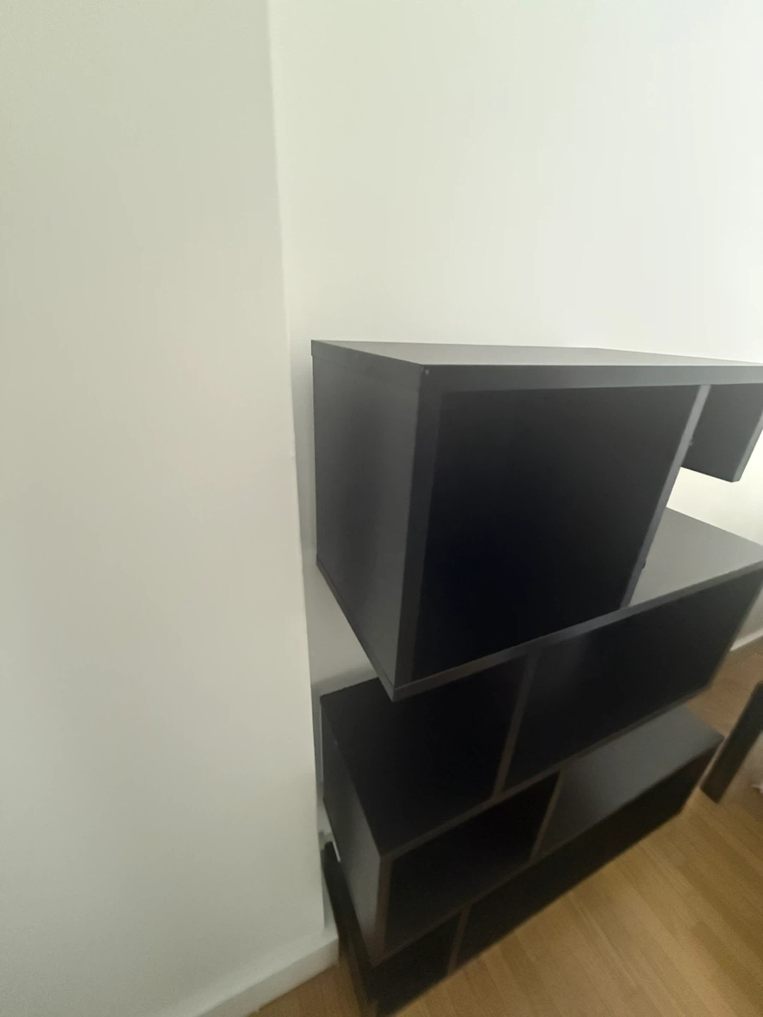 Black Modern Bookcase Shelving Unit - photo 4