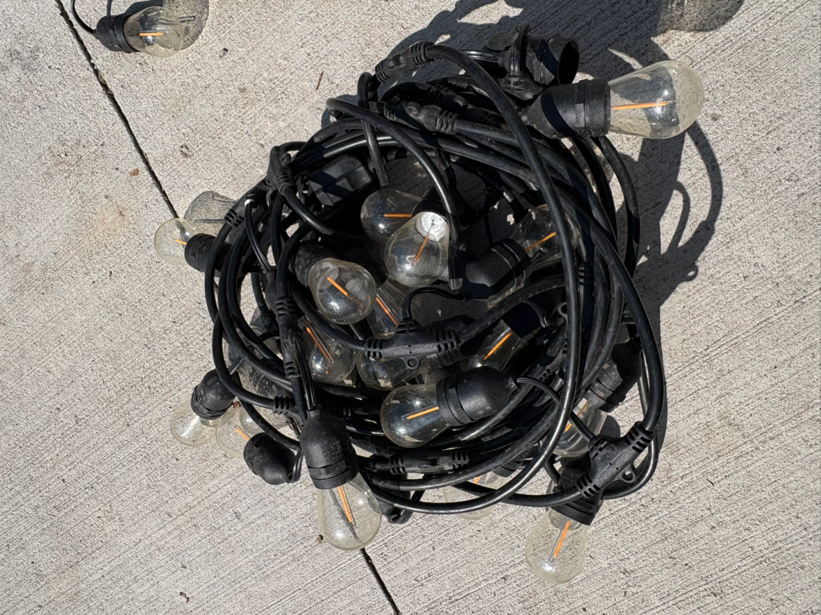 2 sets of 25 fairy Edison lights