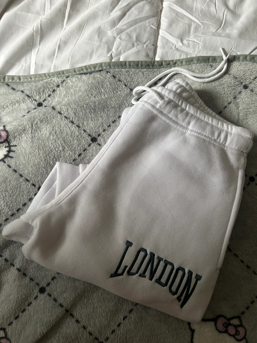 London White Sweatpants Brand New
