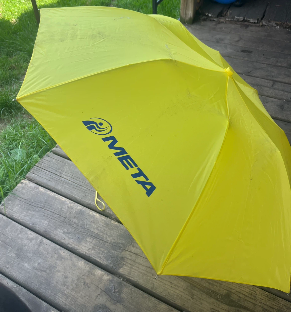 Yellow META Umbrella