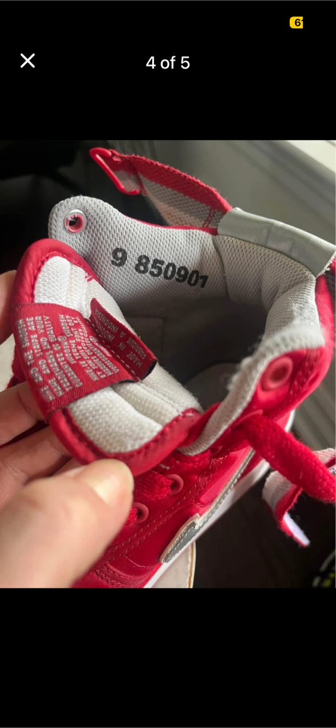 Nike Red High-Top Sneakers - photo 4